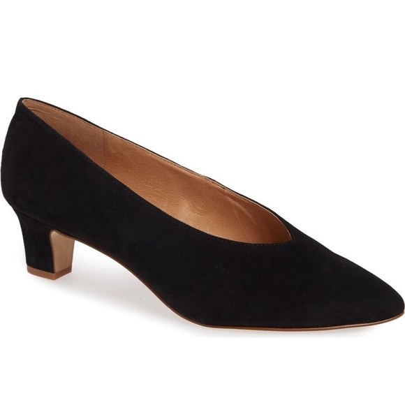 Madewell Shoes - Madewell Etta pump in black suede size 7